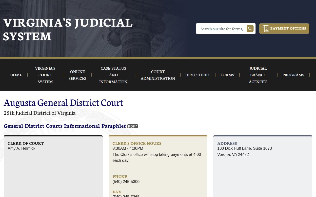 Augusta County arrest news court disposition source